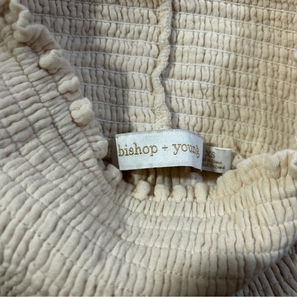 Anthropologie bishop + young Cream Seersucker Casual Pants - Picture 5 of 6